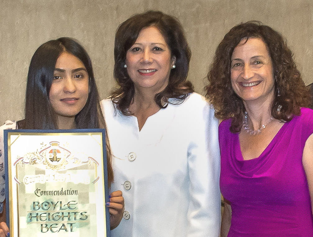 Los Angeles County Supervisor Hilda L. Solis along with the LA County board of Supervisors honors the Boyle Heights Beat